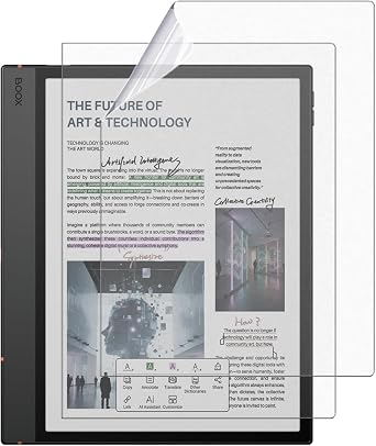 2-Pack Matte Screen Protector for BOOX Note Air 5 C 10.3 inch,Anti-Glare Premium PET Full-Coverage Matte Screen Protector for BOOX Note Air 5 C