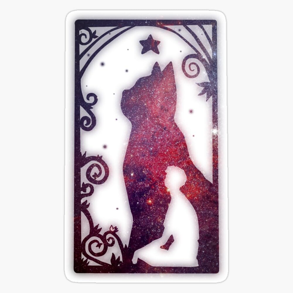 Fruits Basket Cat Space Sticker Bumper Sticker Vinyl Decal 5"