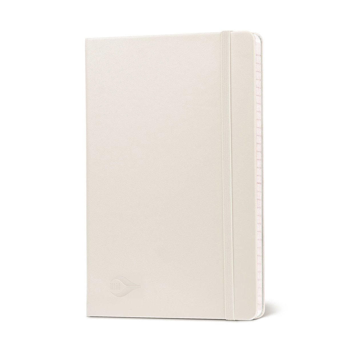 2PO Medium White Cover Journal with 160 Pages, 5 by 8 Inches
