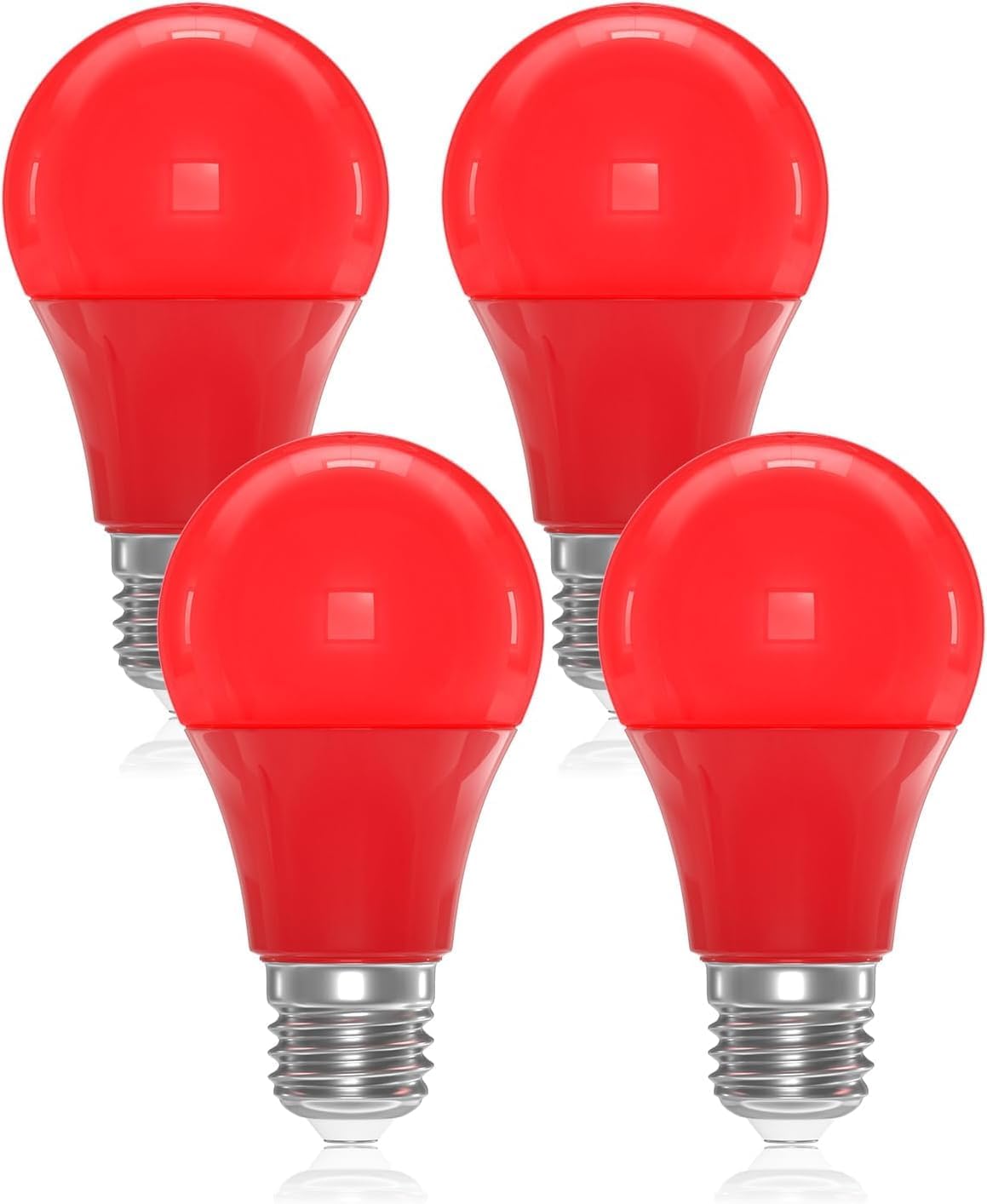 DoRight 9W Red LED E27 Light Bulbs, A60/A19 Colored Light Bulb E27 Red ...