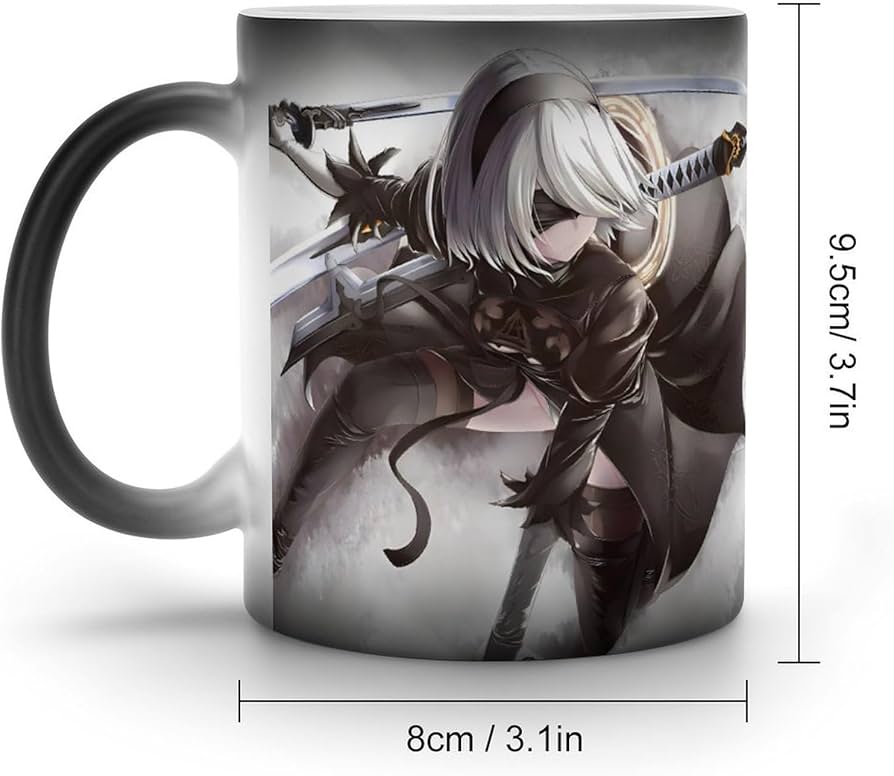 Amazon.co.jp: マグカップ ニーアオートマタ NieR 2B ヨルハ二号B型