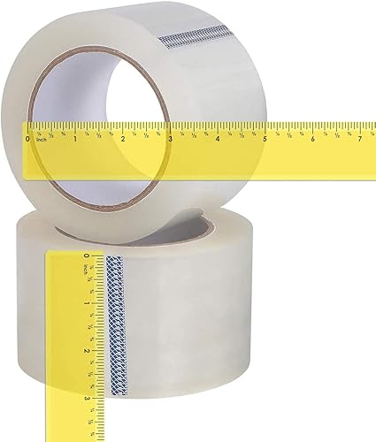 Miniatura 4 de Cinta de embalaje gruesa de 3 x 3 pulgadas x 60 yardas por rollo de recambio, (2.7 mil), cintas industriales fuertes para mudanzas de almacenamiento