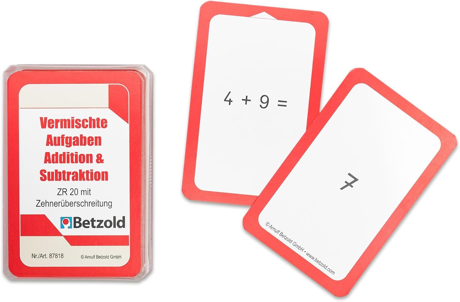 Betzold - Cards for the Magic Cylinder Mixed Arithmetic Tasks