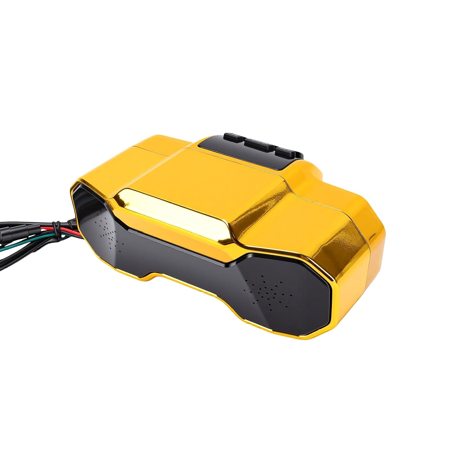 Generic Głośnik Motocyklowy Wodoodporny Subwoofer Bluetooth Odtwarzacz Muzyki do Montażu na Kierownicy 2x10W ABS Metal