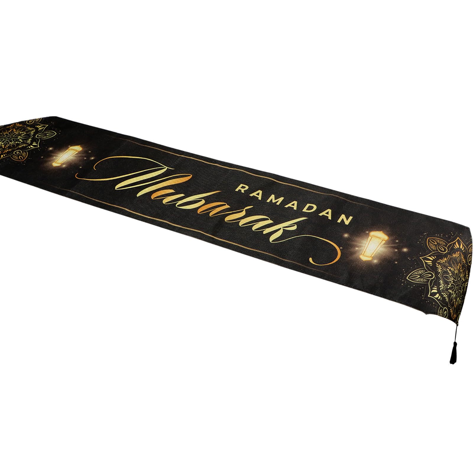 Centrotavola Ramadan In Legno Con Scritta Bismillah Oro - Decorazione Islamica 28x7,5cm Per Eid E Festività - Foto 6