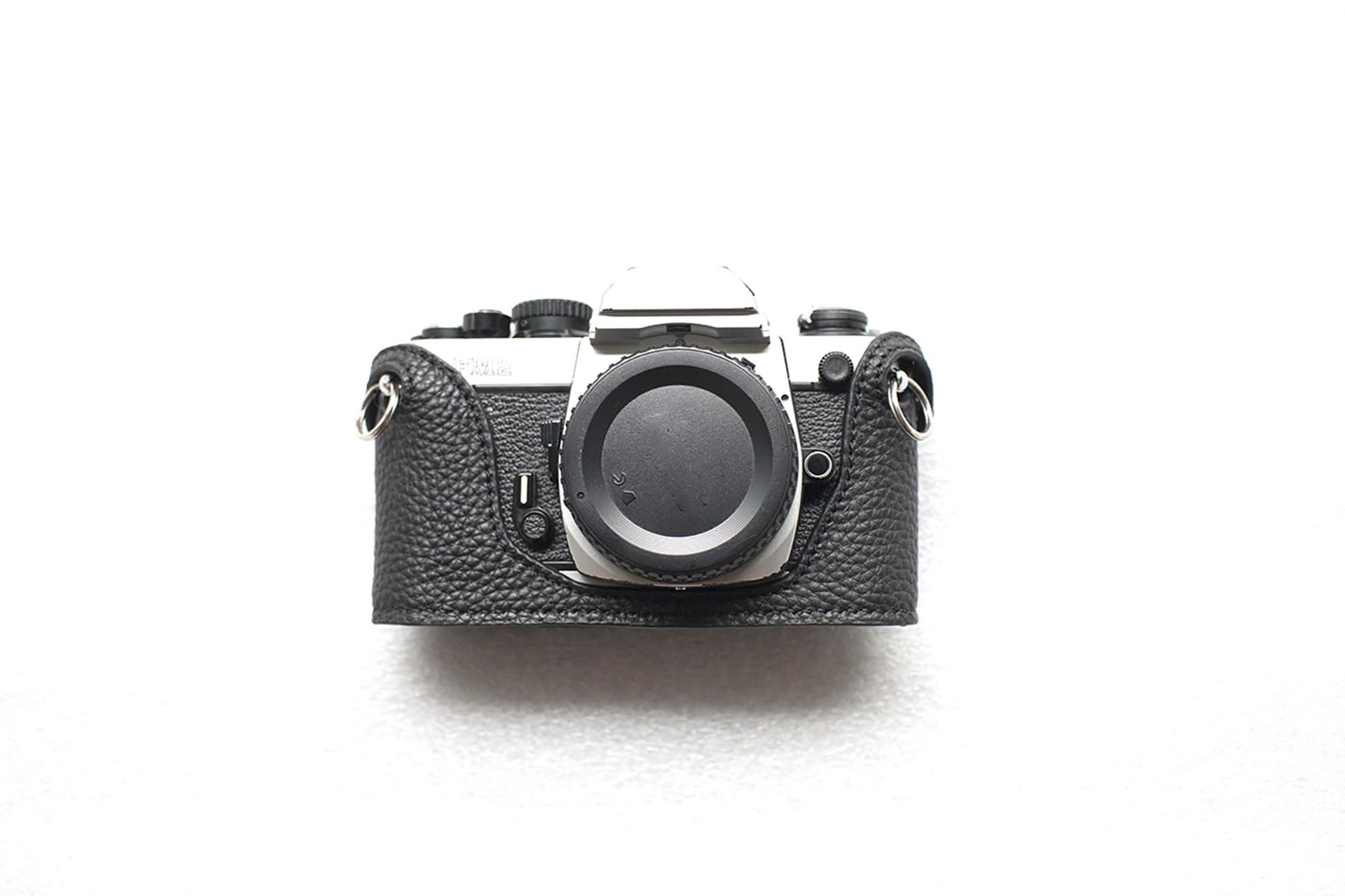 Amazon.com : Funper Handmade Genuine Real Leather Half Camera Case