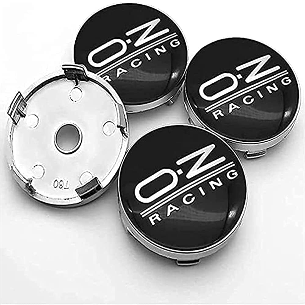 4pcs Car Accessories Wheel Center Cap Decorate Car Tire Center Hub Covers Rim forOZ Racing 60mm, Dust/Rust/Water-Proof Covers, Car Styling Decorative Trim