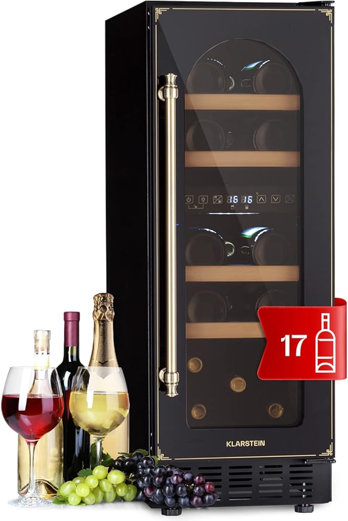 Klarstein Vinovilla Builtin Wine Cooler Drinks Fridge, Dual Zone Wine