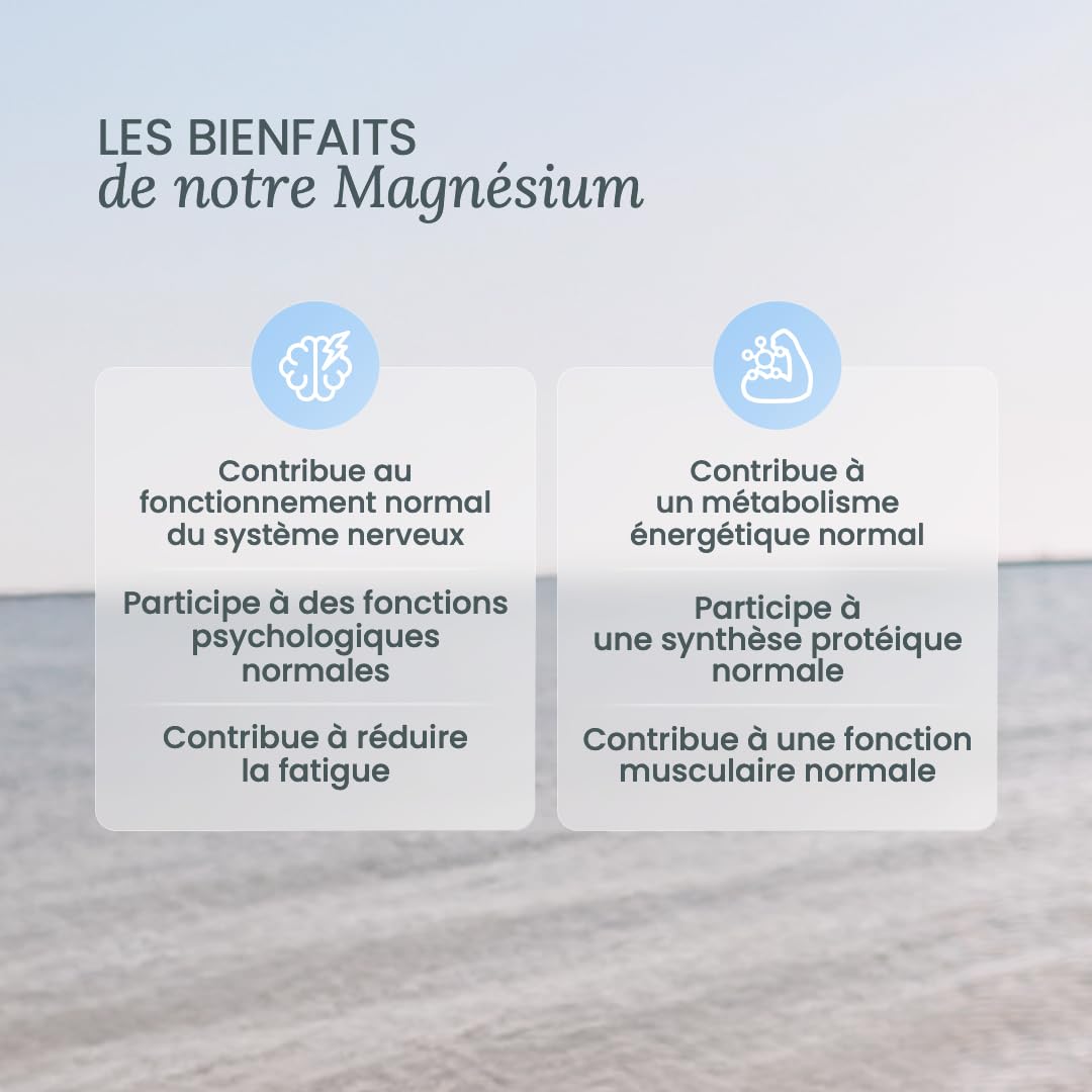 NUTRI&CO Magnésium Bisglycinate Malate & Liposome vitamine B6 | 240 Gélules | Haute Teneur 300mg/j | Haute Absorption Supérieure au Magnésium Marin | Fatigue & Stress | Vegan | Conditionné en France