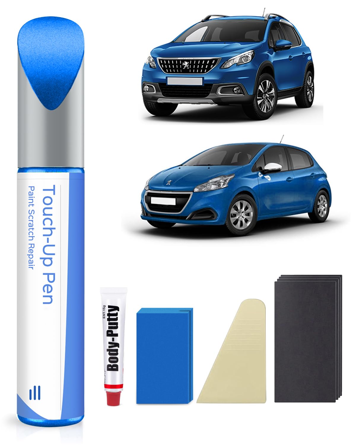 ESM Blue Vertigo Kit de peinture de retouche pour Peugeot Correspondance exacte - Réparation des rayures et des écaillages