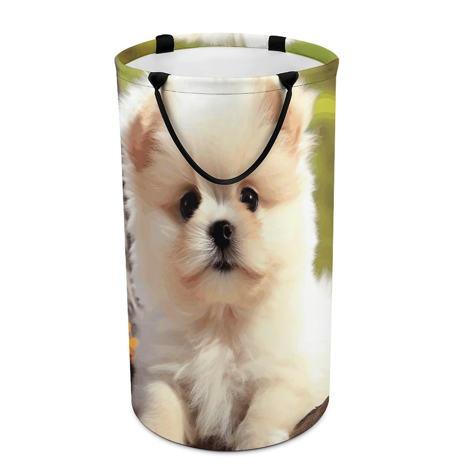 Panier de rangement jouets pliable motif chien pour une chambre ordonnée