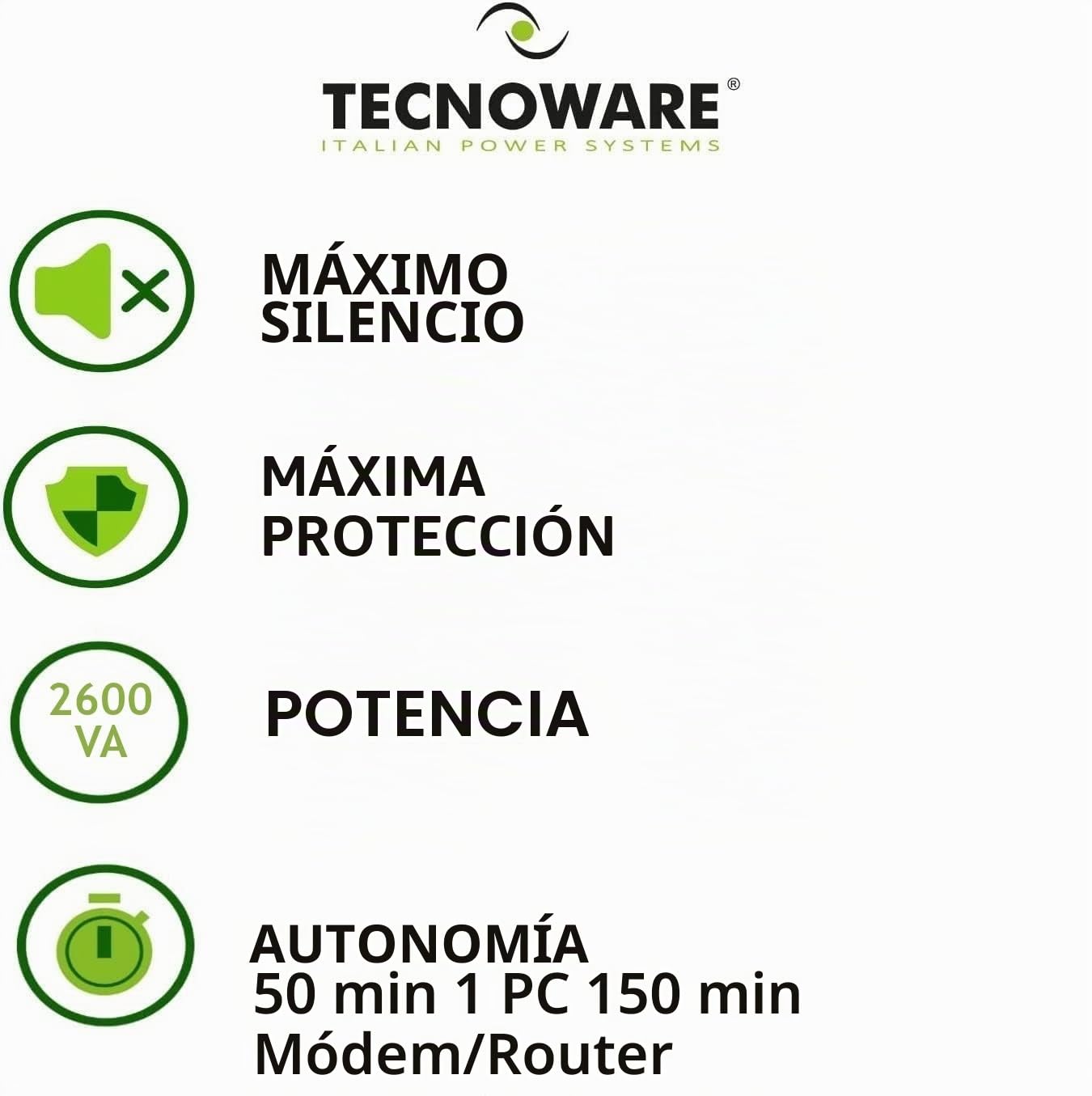 TECNOWARE UPS ERA Plus 2600VA/1820W 6*IEC