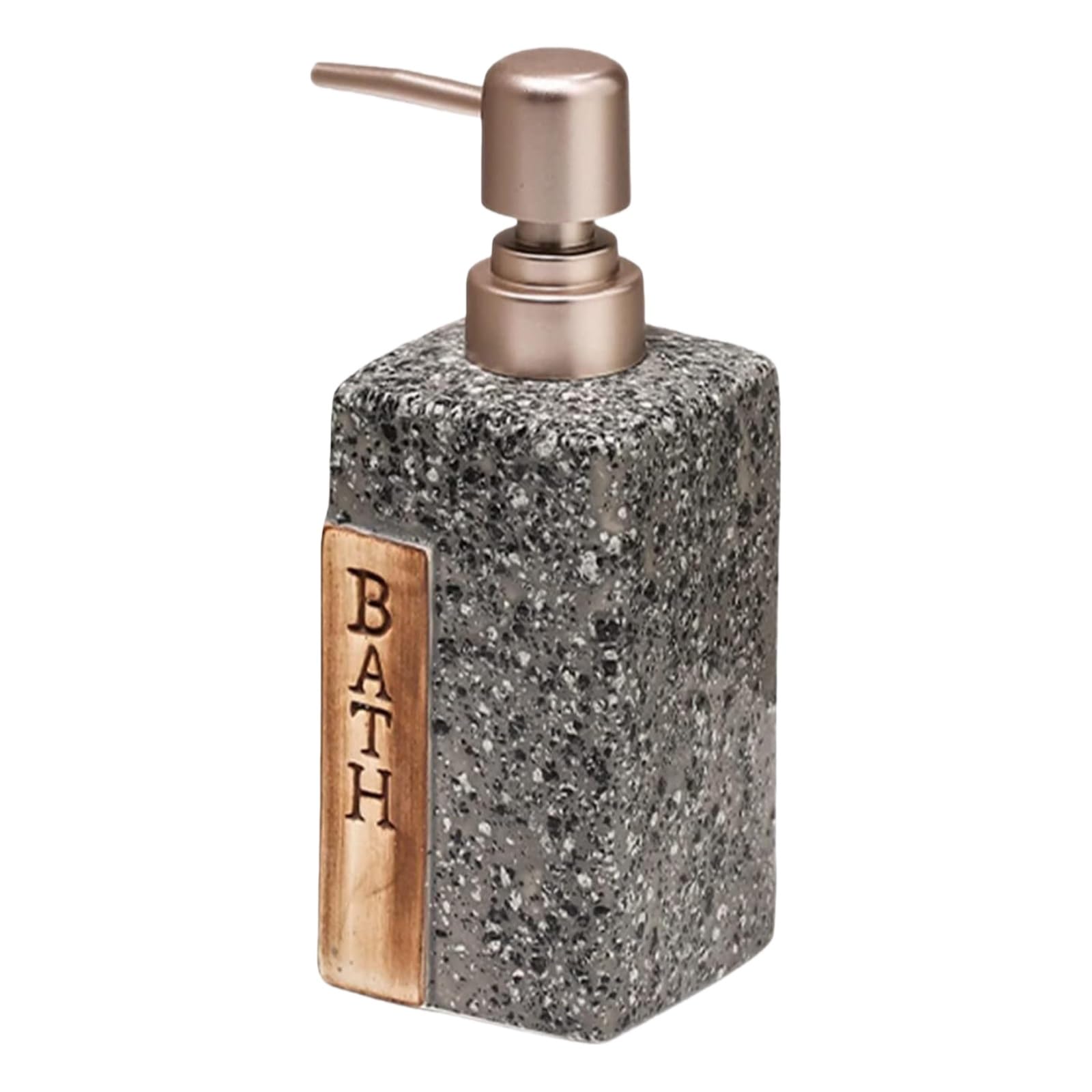 Distributeur carré en céramique grise, accessoire de bain premium