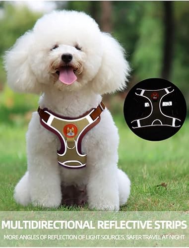 Miniatura 4 de Arnés para perros chaleco y correa antiescape gato correa para el pecho collar para mascotas razas pequeñas accesorios para perros Bulldog francés