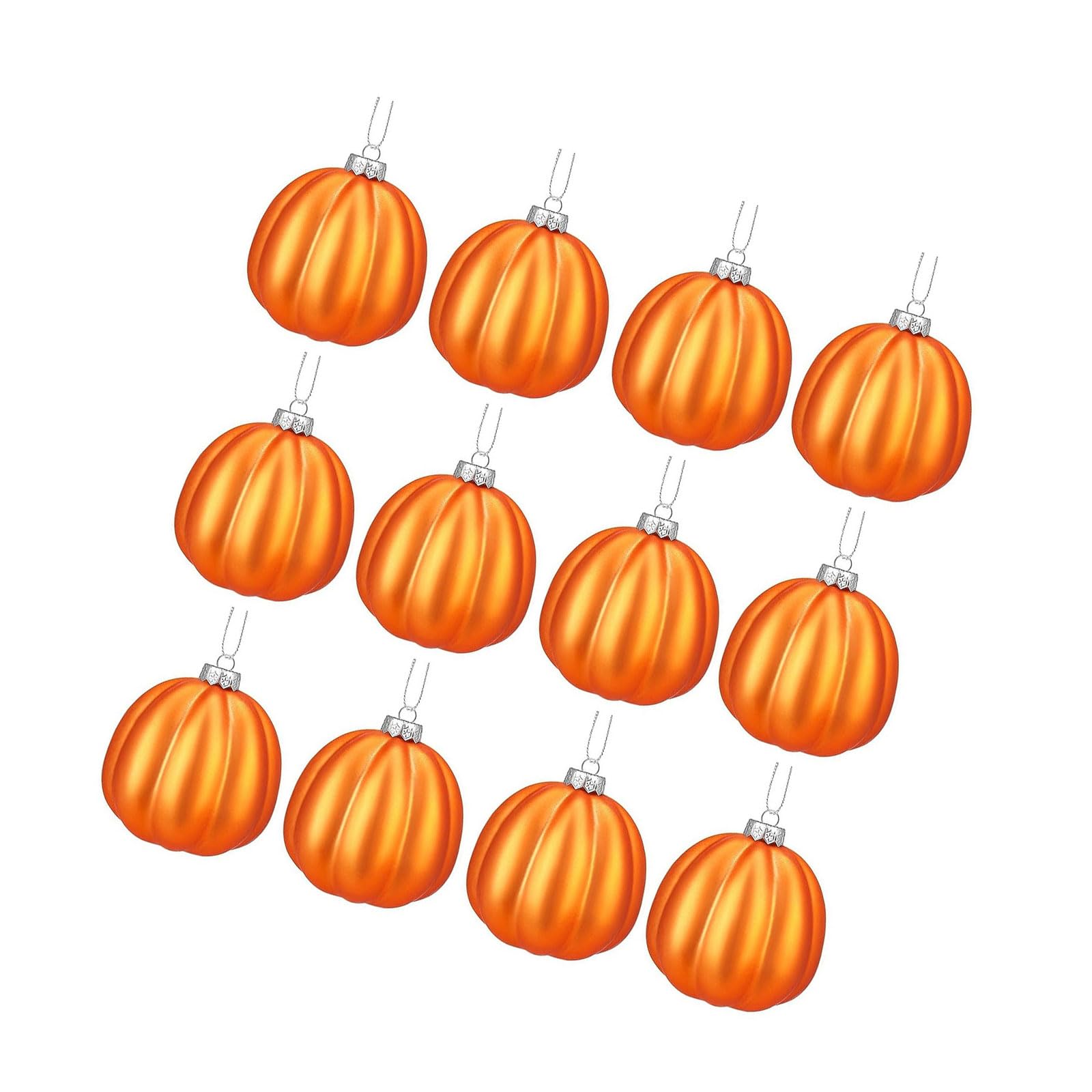 Buxuaaaa A Buxuaaa 12Pcs Utumnal Pumpkin Baubles Festival Pumpkin Hanging Decoration For Home Thanksgiving Halloween Celebration Plastomer Hangings