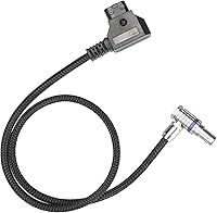 Vista 6 de Cable RED® Komodo™ en ángulo recto a D-tap&P-tap fabricado con alambre súper suave y protegido con trenzado Techflex de 18.1 pulgadas