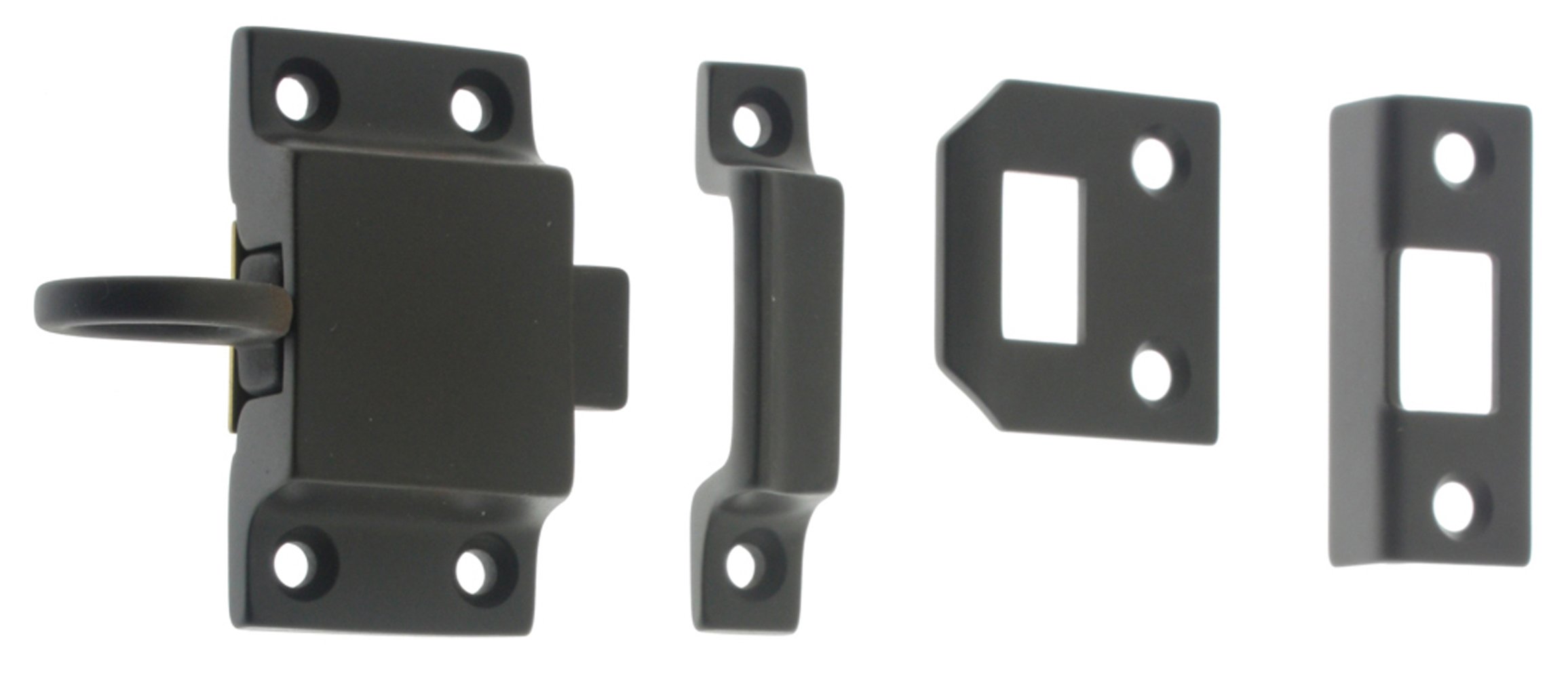 idh by St. Simons 21006-10B Professional Grade Quality Genuine Solid Brass Transom Catch, Oil-Rubbed Bronze