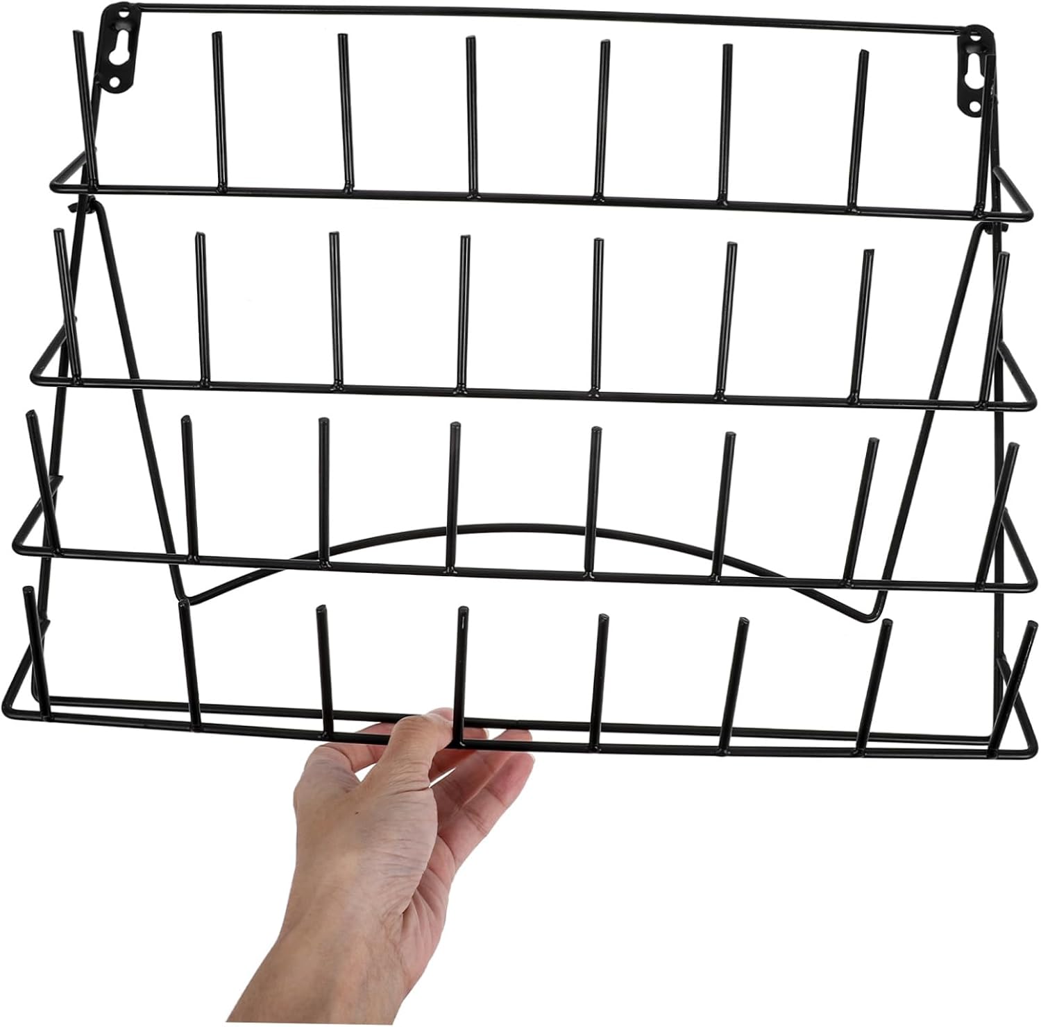 Wall Mounted Storage Rack for Lab Organization Mug Holder with Capacity Easy Installation Sleek Design for Area and Home Use