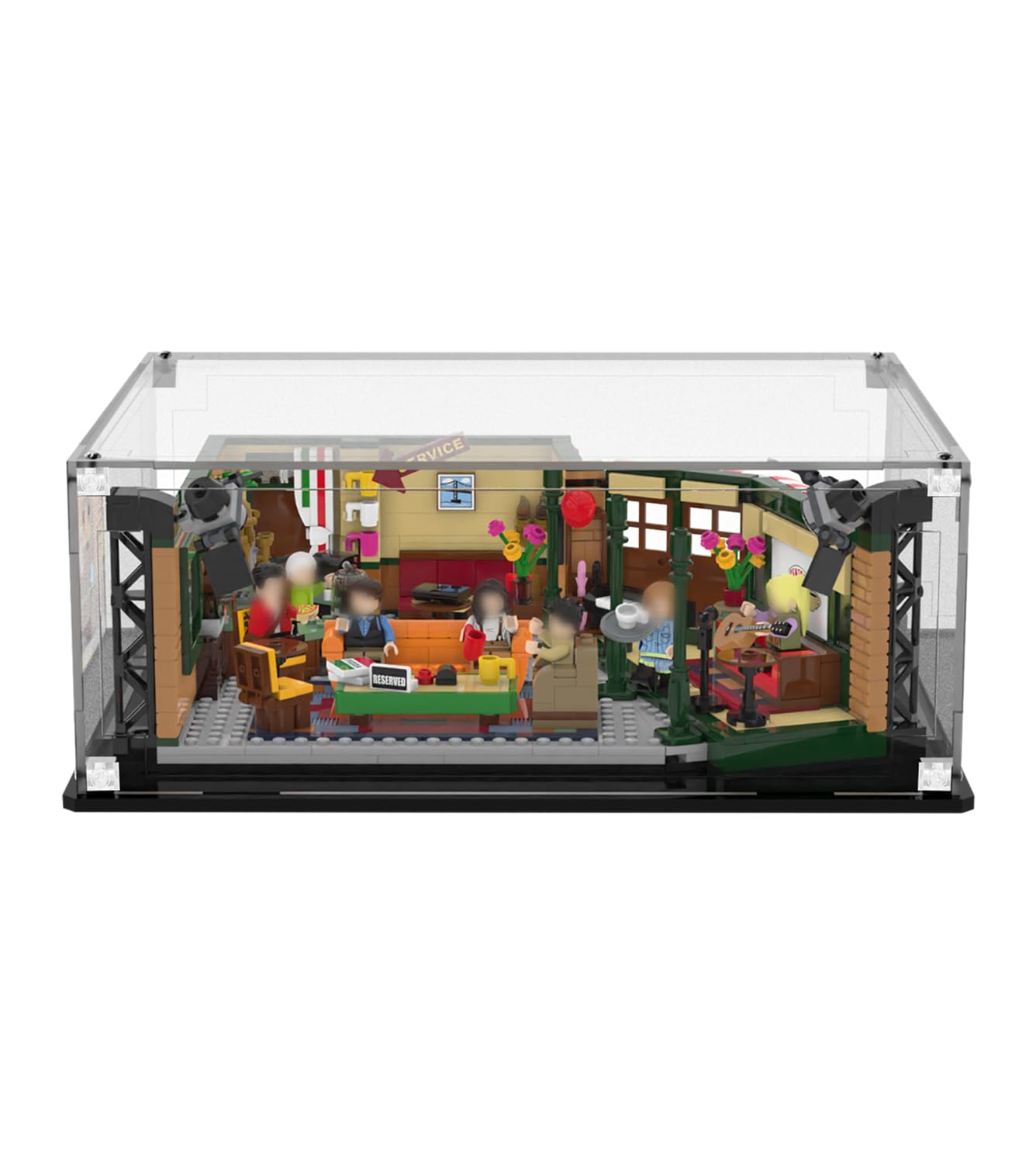 Icuanuty Clear Acrylic Display Case For Lego 21319 Ideas Central Perk Friends, Dustproof Display Box For Models Collectables (Only Case)