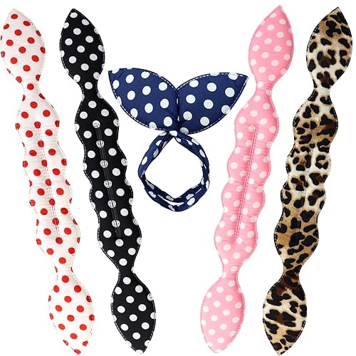 NAIHOD 5 piezas para hacer moños de pelo, herramienta de placa para el cabello, placa de pelo, placa de pelo, placa de pelo de vaina de mármol,