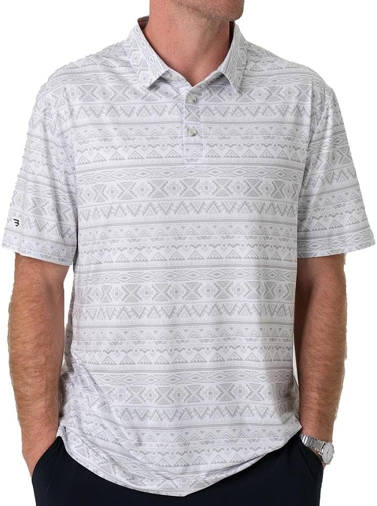 Burlebo Men’s Performance Polo Shirt – Short Sleeve, Lightweight, Moisture-Wicking, Quick-Dry Golf & Outdoor Polo