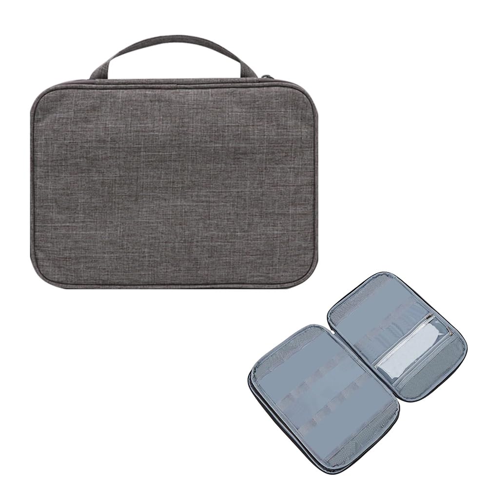 T TECLUSIVE Fabric 15 in 1 Watch Strap Organiser Bag Holder | Compatible for All Apple Watch Strap/Galaxy Watch Strap | Watch Band Organizer Storage Carrying Bag for Watch Case (15 in 1) (B0CQ8J4Z41) Amazon Price History, Amazon Price Tracker
