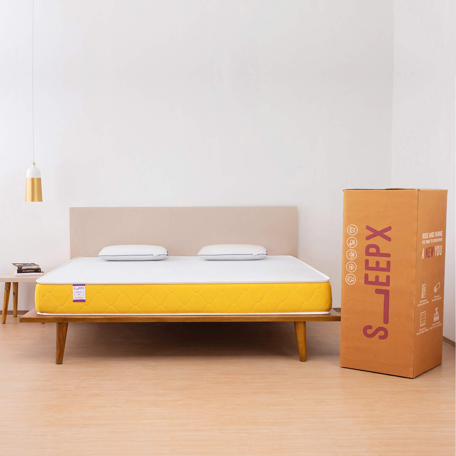 SleepX Apt High Resilience (HR) Foam Mattress - (72x60x6 Inches)-image-11