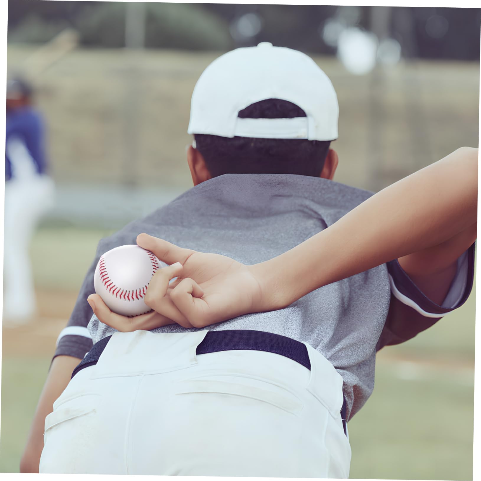 INOOMP Balones de Béisbol de Entrenamiento 12 Piezas Blanco PVC y Virutas
