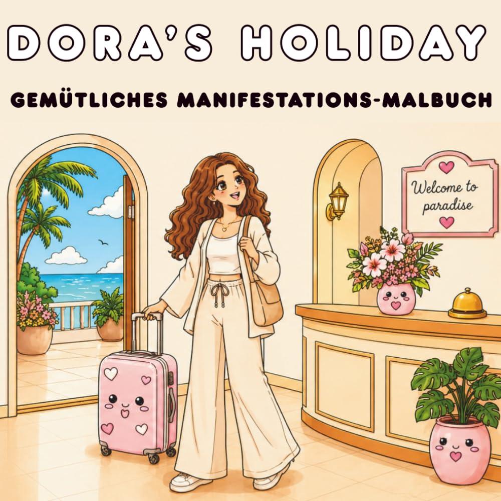 Dora's Holiday: Gemütliches Manifestations-Malbuch (Manifestiere deine Träume mit Dora)
