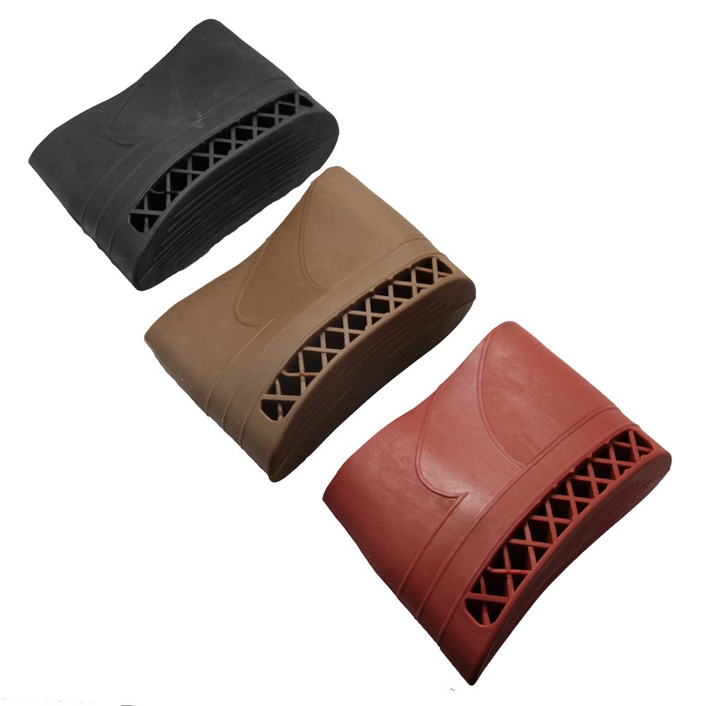 GUGULUZA Gun Butt Stock Recoil Pad para caza tiroteo (marrón)