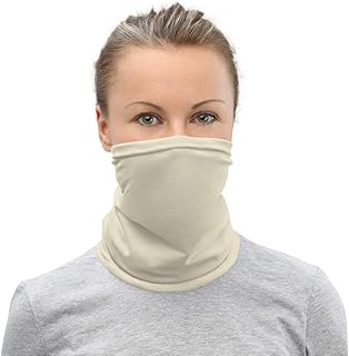 White Dove Color Breathable Washable Neck Gaiter