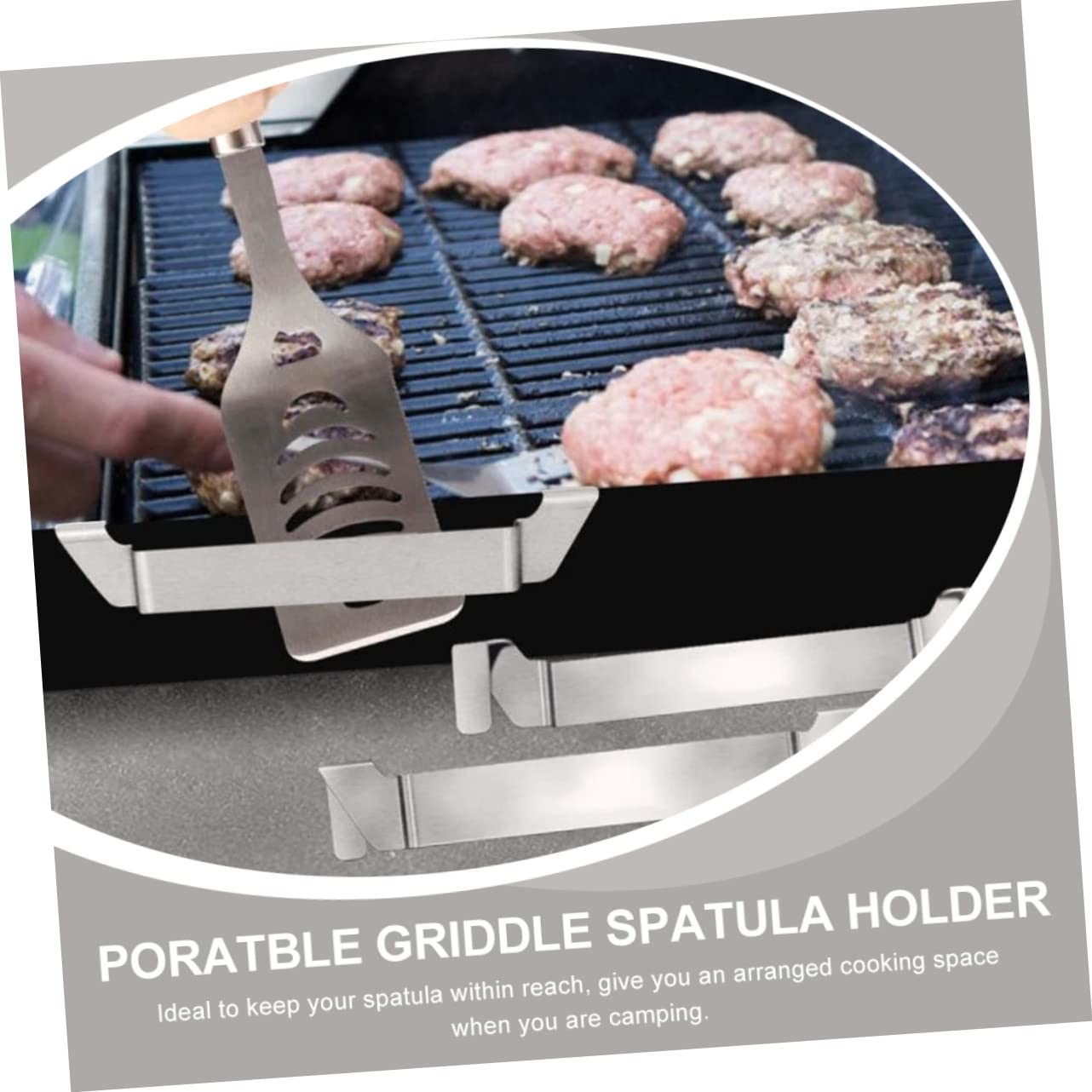 INOOMP 5piezas Soporte De Espátula para Parrilla Inoxidable Accesorio Esencial para Asados Organizador De Utensilios De Cocina