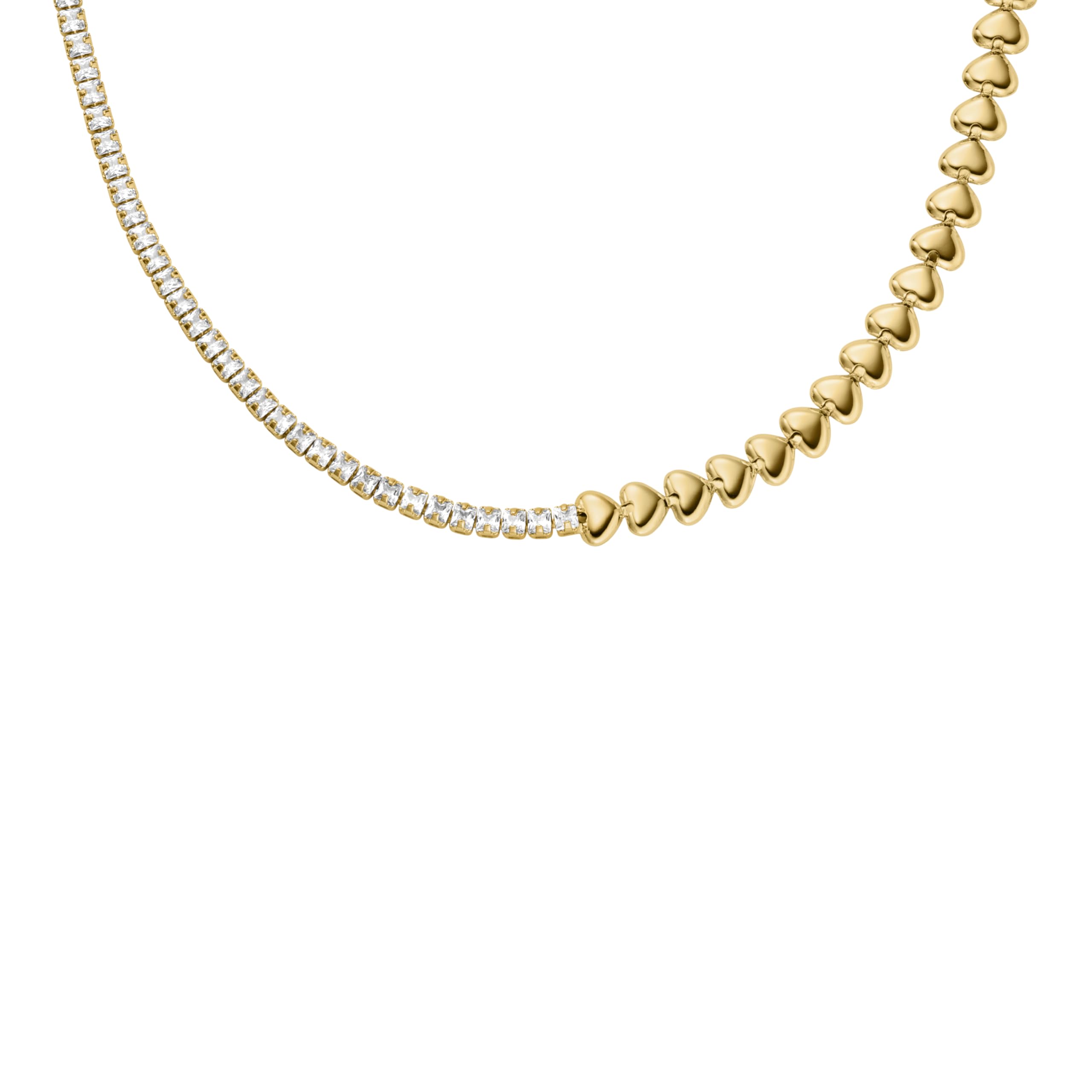 Fossil Women's Heritage Stainless Steel Chain Necklace