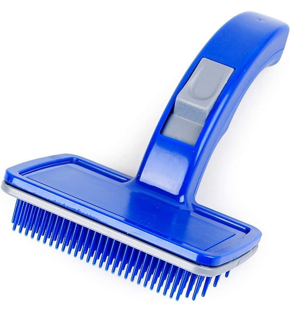 RvPaws Slicker Brush for Dogs Self-Cleaning Grooming Comb for Demitting Detangling & DE shedding (Color May Vary) (Small Size) (B09X1C7KHF) Amazon Price History, Amazon Price Tracker