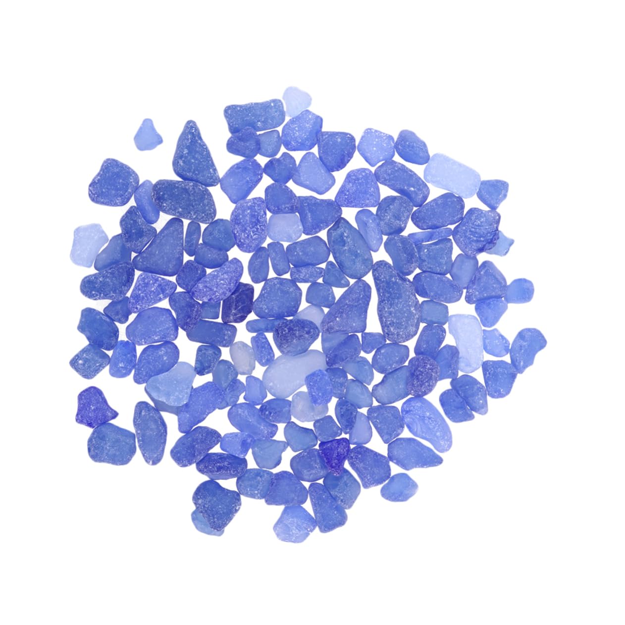 ERINGOGO Aquarium Decor 1 Pack of Tumbled Glass Pebbles Fish Tank Gravel Glass Stones Home Ornament Safe for Fresh/Salt Water