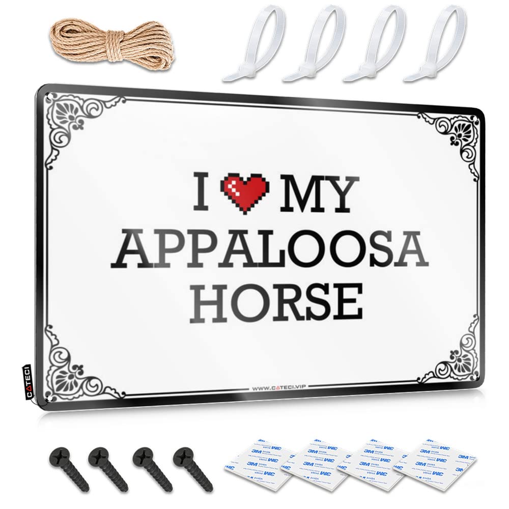 Bedroom Stuff Tin Metal Sign Collection | I Love My Appaloosa Horse Amazing Garage Decoration(20X30CM)