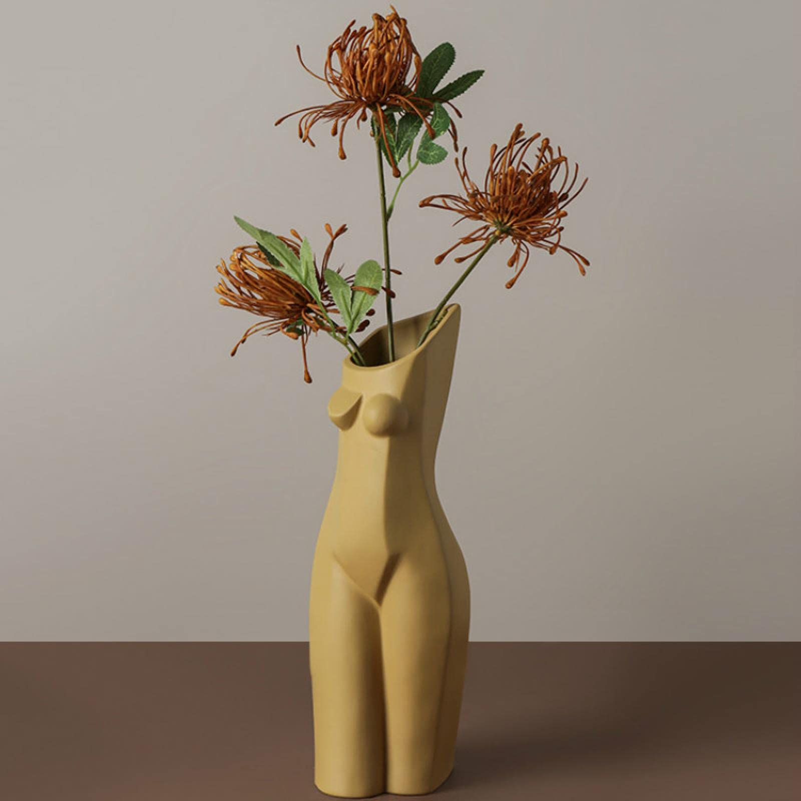Vaas Nordic Decoratie Thuis Keramische Vazen Gedroogde Bloem Ornamenten Creatieve Gegalvaniseerde Tafelblad Vaas Woonkamer Decoratie Decoratieve vaas (Color : White S