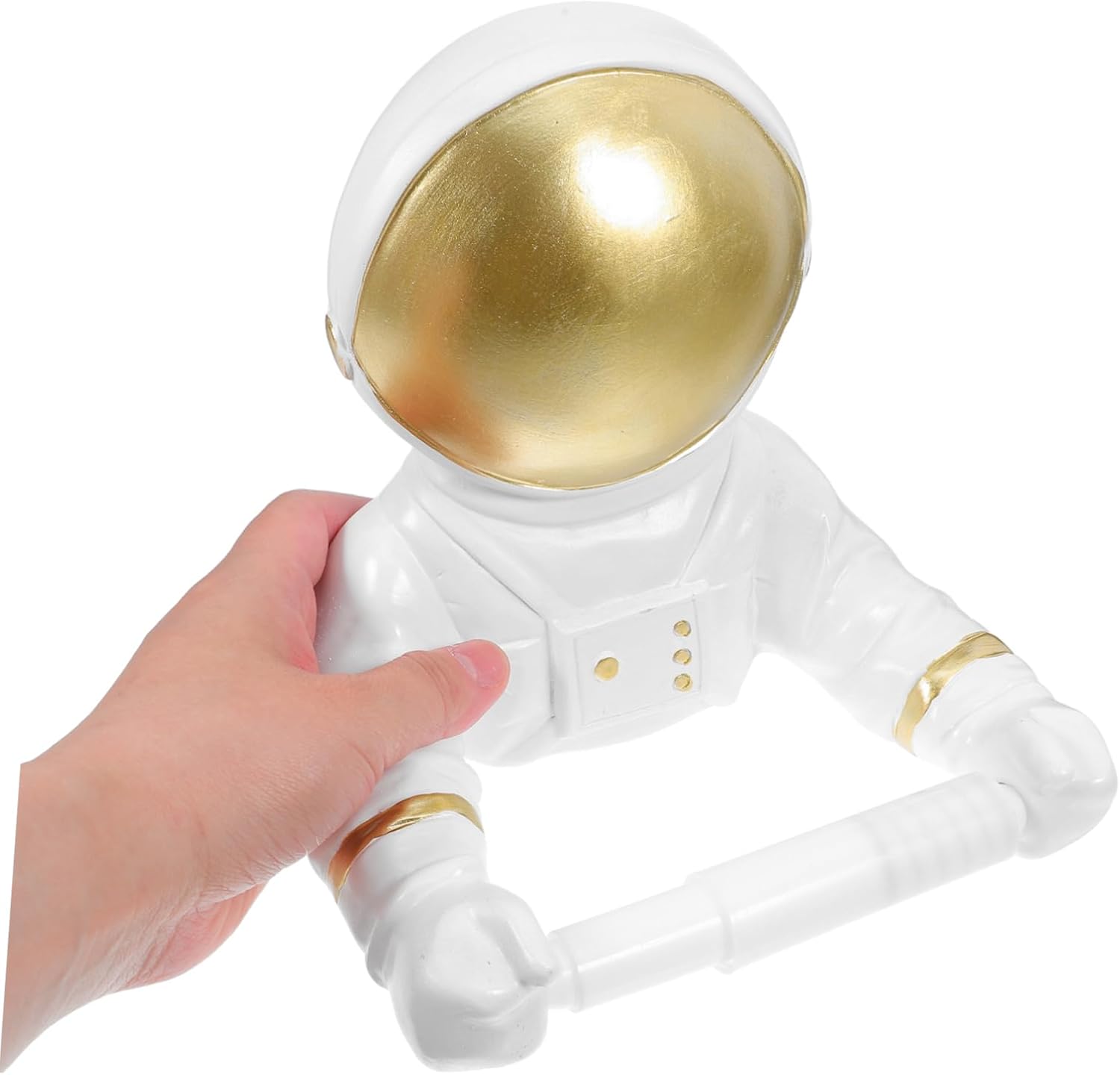Astronaut Shape Roll Paper -Mounted Toilet Paper Holder Space Decor for