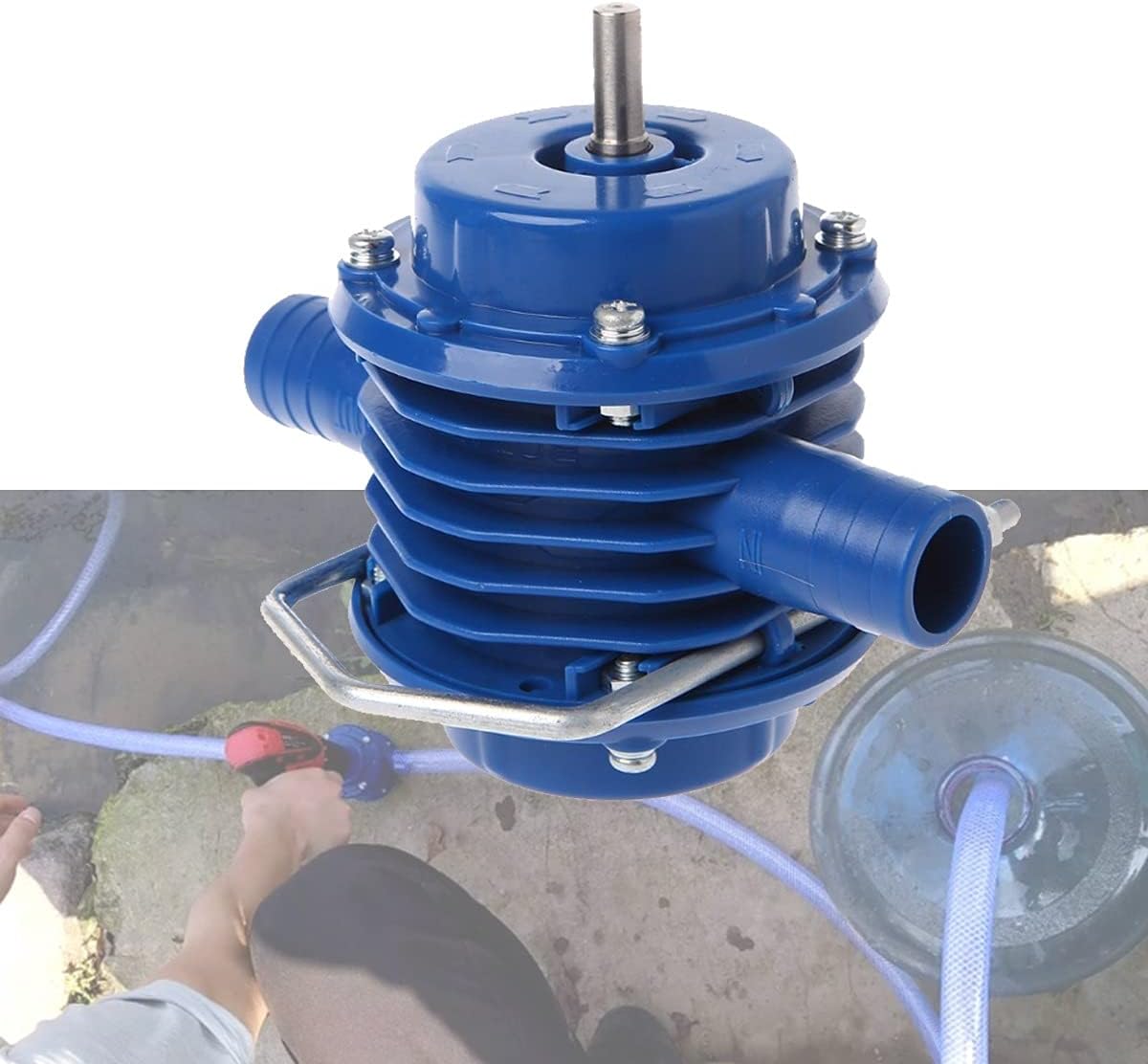 HCHL Bomba de Agua Auto-cebado Mano Taladro eléctrico Bomba de Agua de Trabajo Pesado huerto jardín centrífugas Taladro de Agua Bomba de Agua Bomba de Agua Sumergible