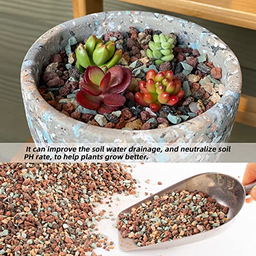 Image of 18lb Mix Lava Rocks for Plants in Door -Gravel Pebbles for Bonsai Succulent Cactus Potting Soil and Vase Fillers, Fairy Gardening,Top Dressing