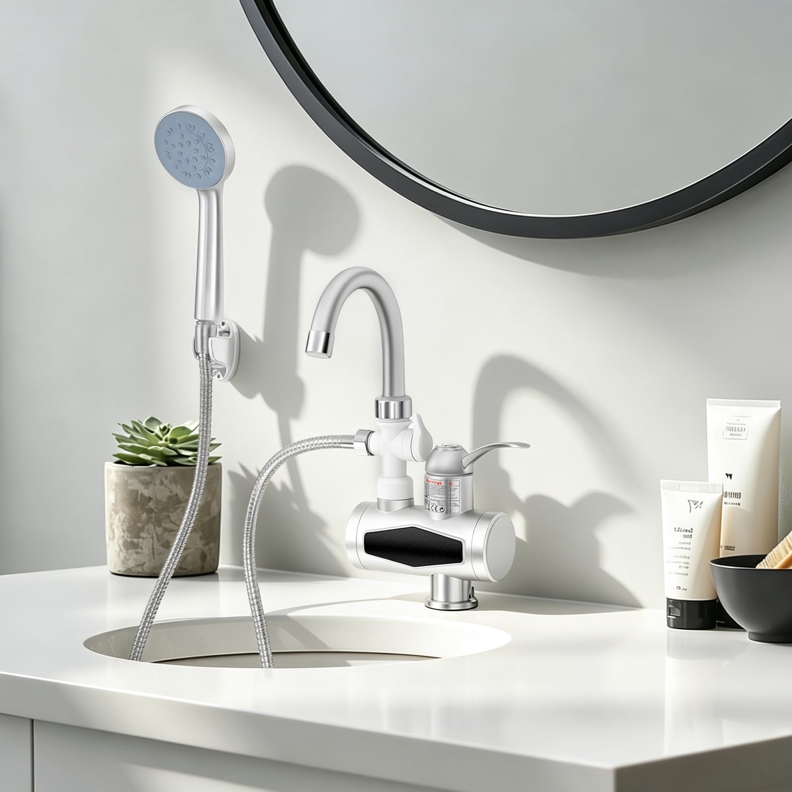 Robinet avec douche 360° pour cuisine, salle de bain et cuisine