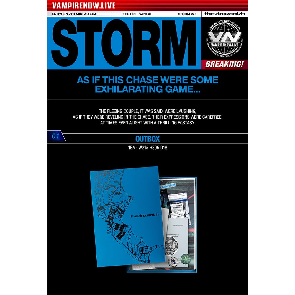 ENHYPEN [7th Mini Photobook Album THE SIN : VANISH](STORM Ver.) +