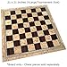 Atlas Tournament Chess Board with Inlaid Burl and Ebony Wood, Extra Large 21 x 21 Inch, Board Only
