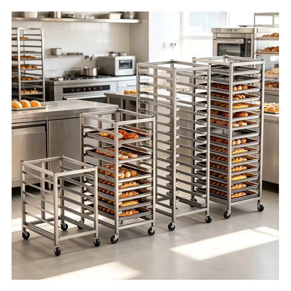 Estante para bandejas de cocina comercial idóneo para hornos de repostería y catering