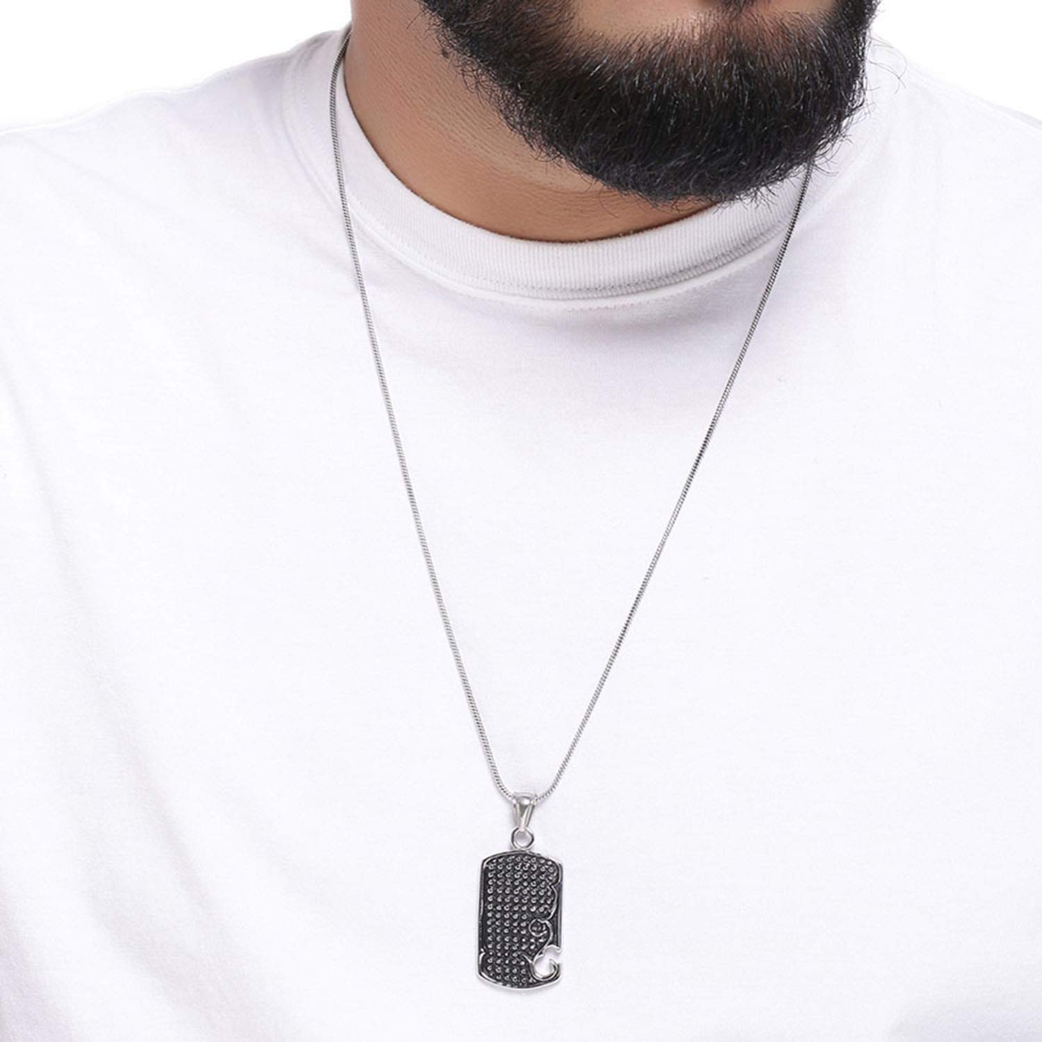 Stylish Pendant in Silver Finish
