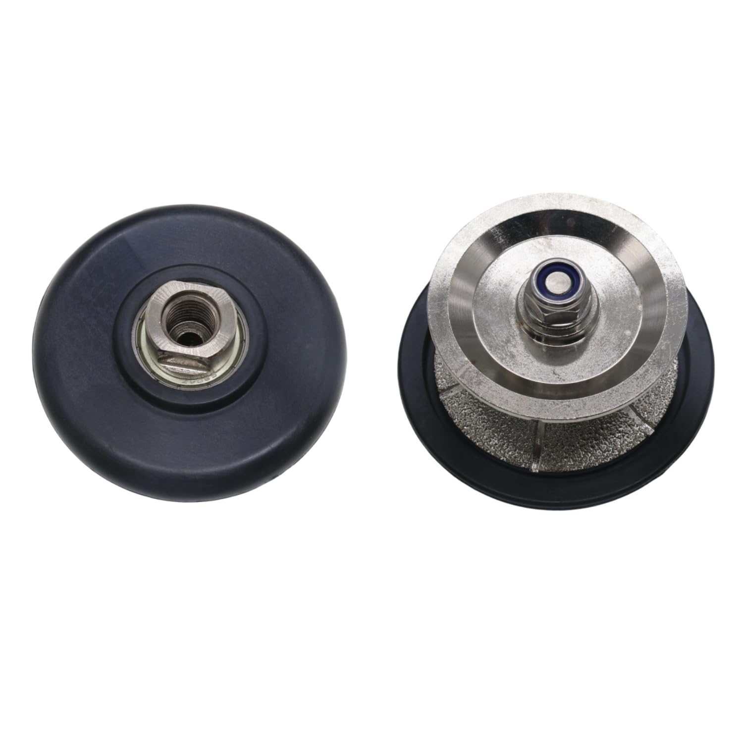 1-1/4 Inch Full Bullnose Diamond Profile Wheel, Hand Profiler Router Bit Wheel for Granite Marble Concrete, 40/50 Grit, Shape V, 5/8’’-11 Thread