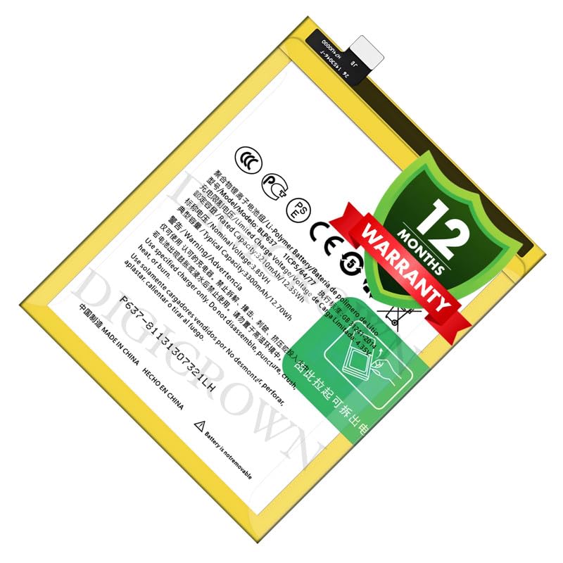 Image of Original BLP637 Battery Compatible for OnePlus 5 (A5000) - (3300mAh) - 1 Year Warranty