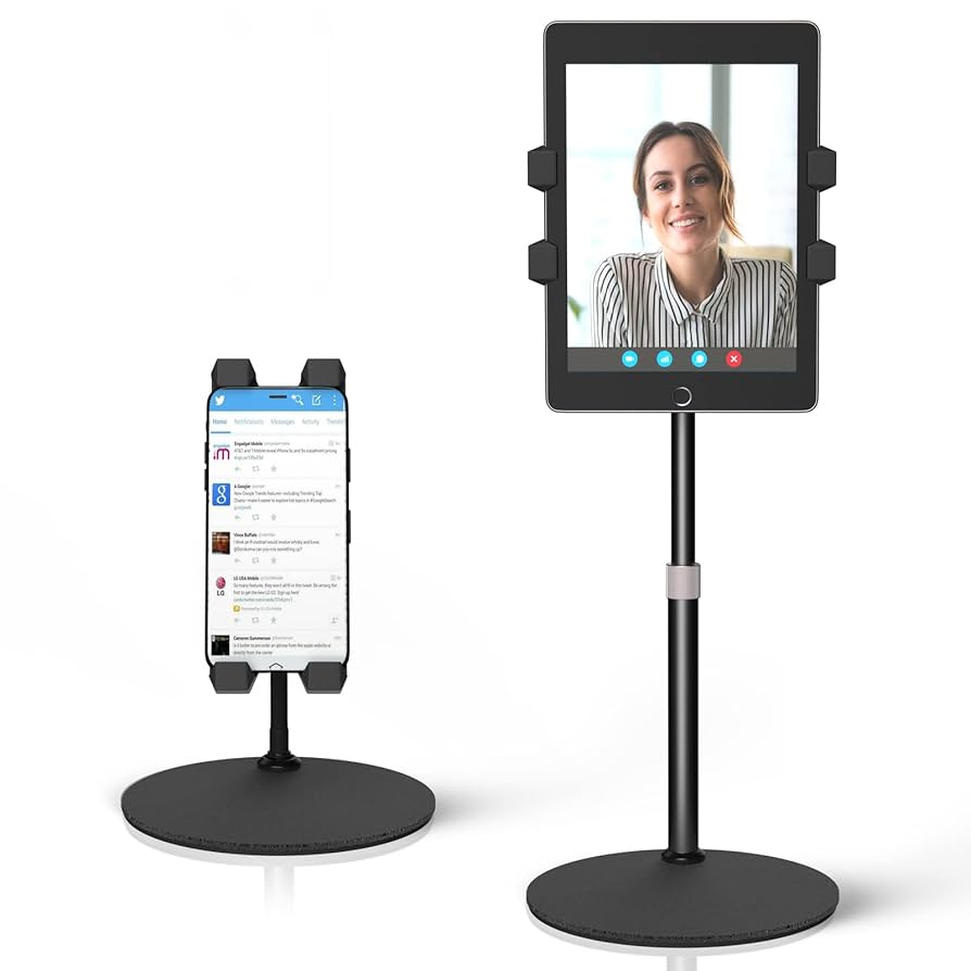 柔軟なグースネックメタル　スタンドマウントホルダー タブレット　高さ調整可能 Amazon.co.jp: woleyi グースネック フィットネスバイク