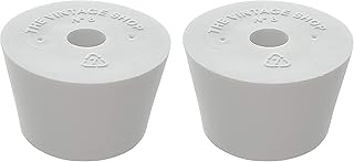 #8 Rubber Stopper with Hole - 2-Pack