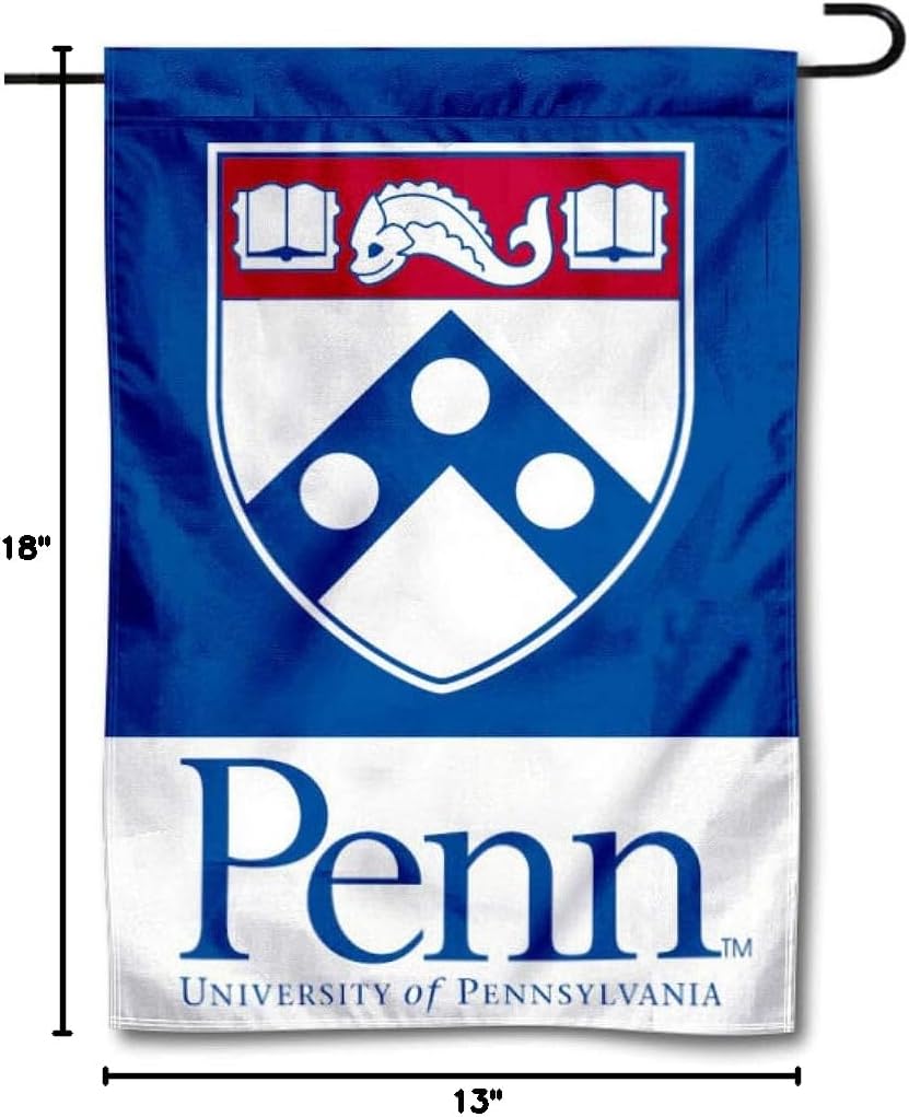 Penn Quakers Shield Garden Flag - Image 5
